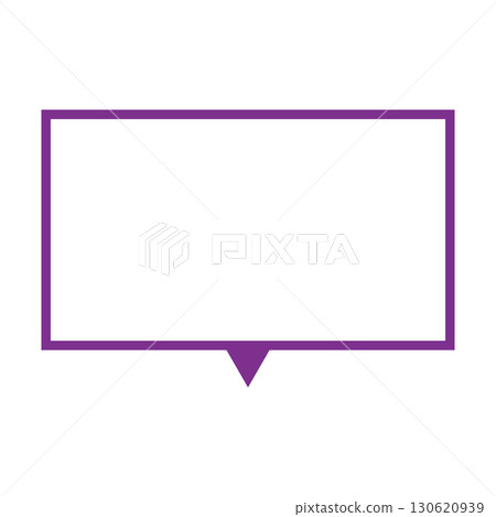 簡單的語音氣泡圖,水平,正方形 簡單的語音氣泡圖,水平,正方形 130620939