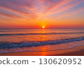 Stunning view of the sunset and sea 130620952