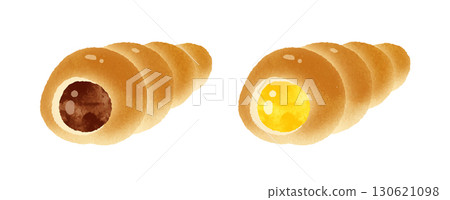 巧克力蛋筒和奶蛋筒 130621098