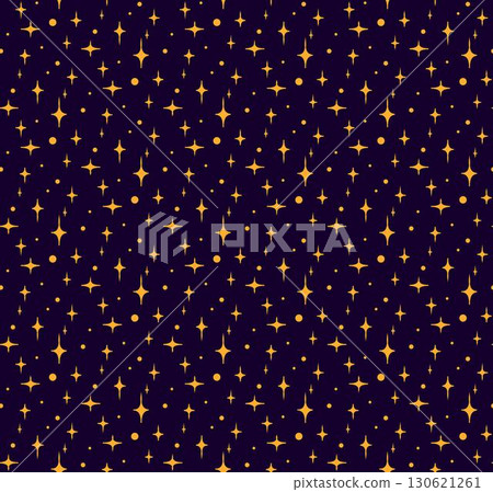 ?osmic, cosmos, night sky, galaxy with tiny dots, stars seamless vector graphic pattern, starry text background. Elongated rectangle shape. Hand drawn falling snow, dot snowflakes, specks, splash, 130621261