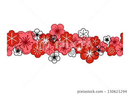 Blossoming sakura, cherry or apple buds and flowers seamless border, pattern. Spring blossoms, springtime vector graphic clipart. Hand drawn isolated illustration on white background Blossoming sakura, cherry or apple buds and flowers seamless border, pattern. Spring blossoms, springtime vector graphic clipart. Hand drawn isolated illustration on white background 130621294