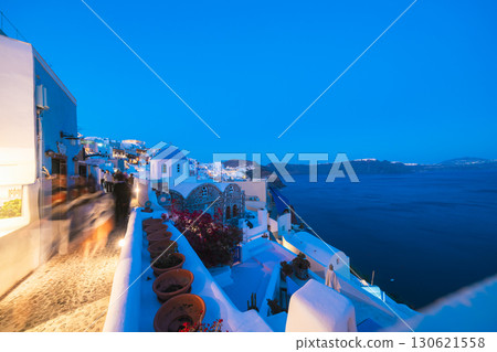 聖托里尼美麗的魔幻時刻 130621558