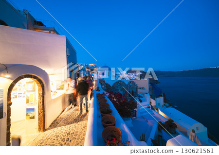 聖托里尼美麗的魔幻時刻 130621561
