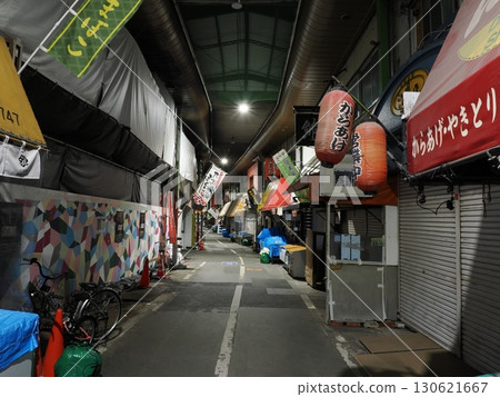 Silent Alleys - Traces of Life Remaining at Night in Tanga Market 130621667