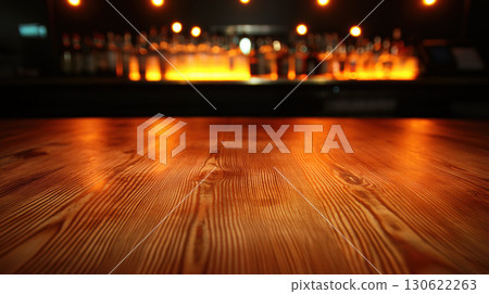 close up of weathered wooden tabletop with warm lighting in background, creating cozy atmosphere close up of weathered wooden tabletop with warm lighting in background, creating cozy atmosphere 130622263