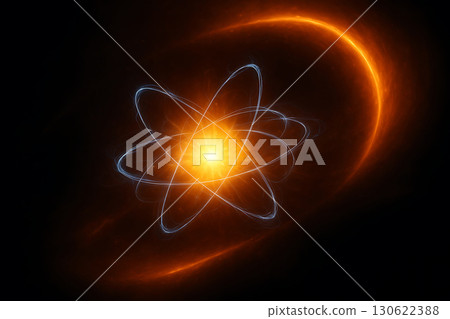 人工智慧產生的圖像展示了被聚變能量光環包圍的原子核的未來威力 人工智慧產生的圖像展示了被聚變能量光環包圍的原子核的未來威力 130622388