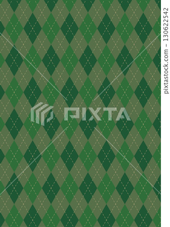 菱形圖案向量插圖(綠色,垂直) 菱形圖案向量插圖(綠色,垂直) 130622542