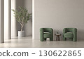 Modern style conceptual interior room 3d illustration 130622865