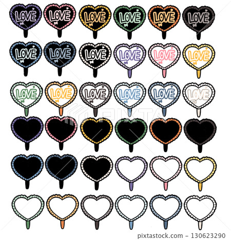 Fan illustration, icon (LOVE, plain)_favorite color Fan illustration, icon (LOVE, plain)_favorite color 130623290