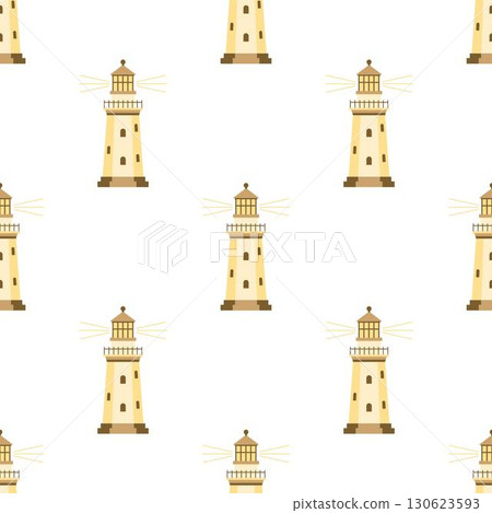 cartoon lighthouse seamless pattern cartoon lighthouse seamless pattern 130623593