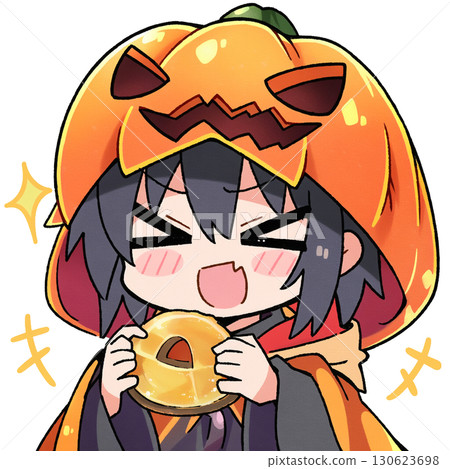 A girl who costumes Halloween A girl who costumes Halloween 130623698