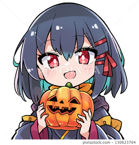 A girl who costumes Halloween A girl who costumes Halloween 130623704