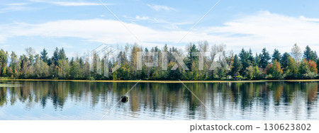 Mill Lake in Abbotsford, BC, Canada 130623802