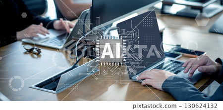 商業場景、利用生成式人工智慧的數位化工作流程、雲端、數位轉型、數位網路影像 商業場景、利用生成式人工智慧的數位化工作流程、雲端、數位轉型、數位網路影像 130624132