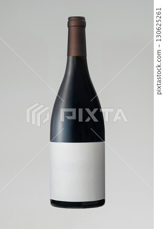 Wine bottle, red wine, white background 130625261