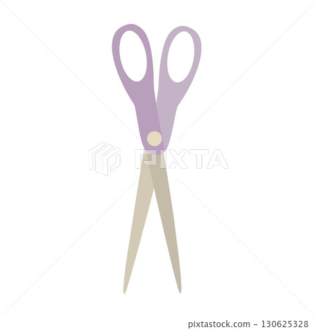 Paper scissors in pastel color 130625328