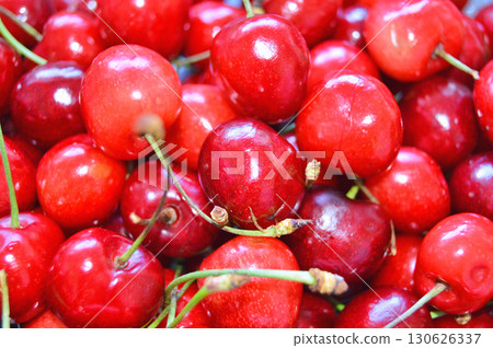 Fresh cherries on table. Fruits Fresh cherries on table. Fruits 130626337