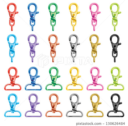 12種顏色的槓桿式彈簧鉤套裝 | Oshikatsu 和其他商品的向量零件 12種顏色的槓桿式彈簧鉤套裝 | Oshikatsu 和其他商品的向量零件 130626484