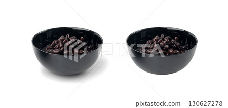 Black beans, cooked bean piles, baked legume, canned dark beans, rajma, Phaseolus vulgaris Black beans, cooked bean piles, baked legume, canned dark beans, rajma, Phaseolus vulgaris 130627278