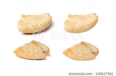 Pita flat bread, wheaten pitta flatbread also known as Arabic bread, chapati, greek pita naan, khubz Pita flat bread, wheaten pitta flatbread also known as Arabic bread, chapati, greek pita naan, khubz 130627562