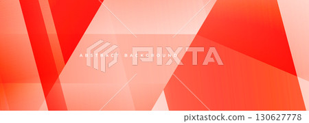 Red modern abstract wide banner with diagonal shapes. Orange minimalist geometric abstract background. Red modern abstract wide banner with diagonal shapes. Orange minimalist geometric abstract background. 130627778