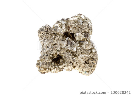 Vivid Pyrite Gemstone with Cubic Structure 130628241
