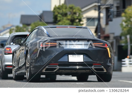 Image of a black domestic sports car 130628264