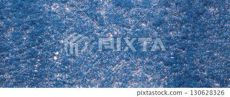 Navy blue abstract watercolor background on textured paper, macro. Structure of denim art backdrop 130628326