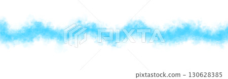 Light soft Blue smoky wave template on transparent background, abstract mockup for dynamic visual effects or digital overlays 130628385