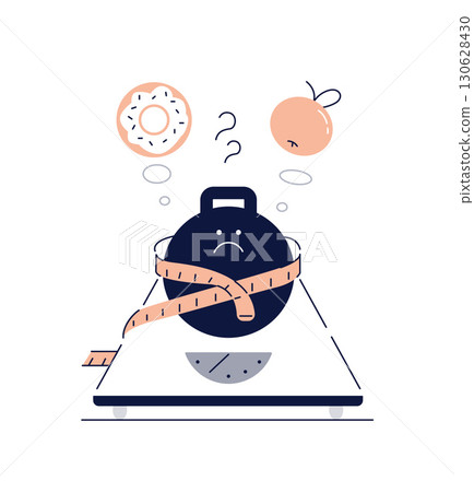 Obesity,World Obesity Day,lose weight,Greeting Moment,flat design icon vector illustration 130628430