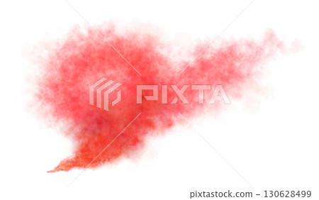 Red smoke cloud on transparent background template mockup for dramatic effects or abstract visual compositions Red smoke cloud on transparent background template mockup for dramatic effects or abstract visual compositions 130628499