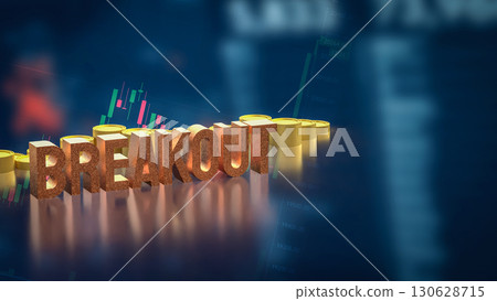 The Breakout Text on Business Background 3d rendering. The Breakout Text on Business Background 3d rendering. 130628715