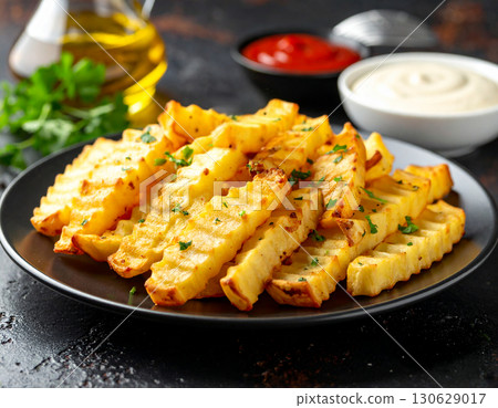 Delicious french fries 130629017