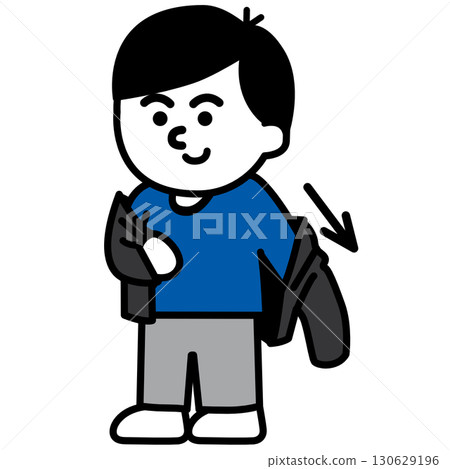 Take off (jacket) | Change of clothes action card and visual support icon (Change of clothes) 130629196