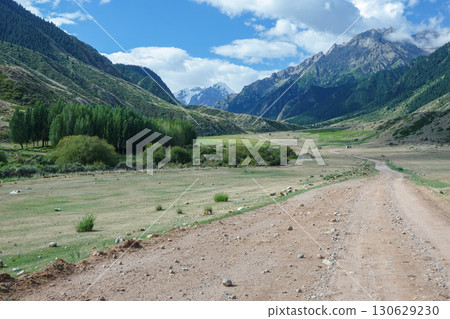 Kyrgyzstan_Trail along the Djuk River Kyrgyzstan_Trail along the Djuk River 130629230