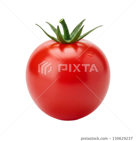 Fresh and delicious, realistic illustration of yellow tomatoes on a white background 130629237