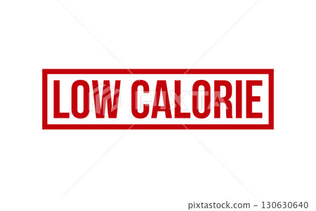 Low Calorie Rubber Stamp Seal Vector 130630640