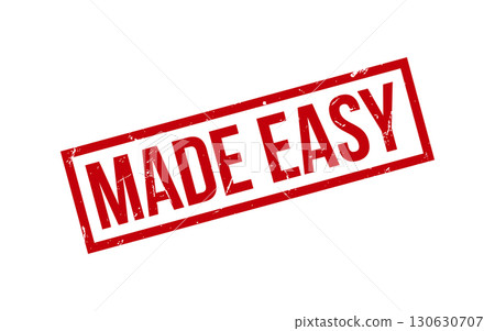 Made Easy Rubber Stamp Seal Vector Made Easy Rubber Stamp Seal Vector 130630707