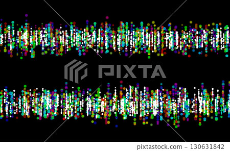 Colorful balls of light in the night view 130631842