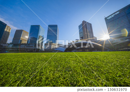 Umekita skyscrapers in front of Osaka Station Umekita skyscrapers in front of Osaka Station 130631970