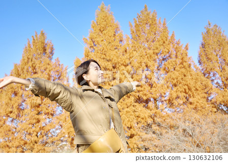 女人，中年，秋葉，旅行 130632106