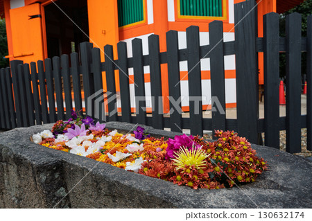 拍攝京都府八幡市朱紅色的八角堂 130632174