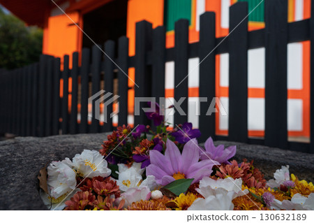 拍攝京都府八幡市朱紅色的八角堂 拍攝京都府八幡市朱紅色的八角堂 130632189