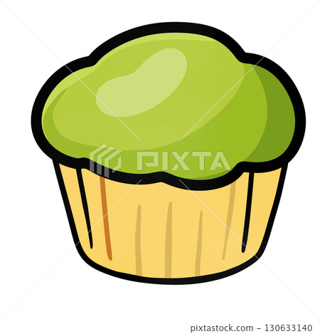 Green tea cupcake  130633140