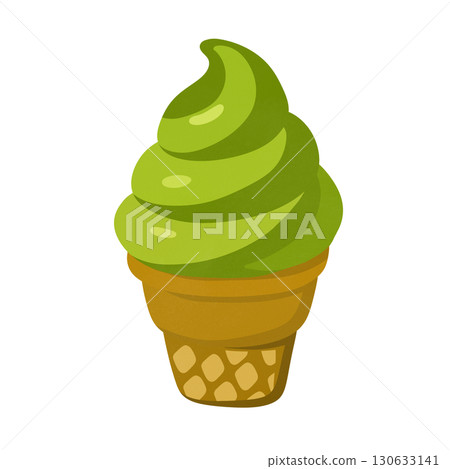 Green tea ice cream 130633141