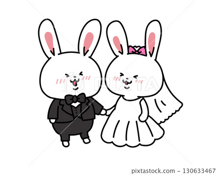 Happy Wedding Rabbit Happy Wedding Rabbit 130633467