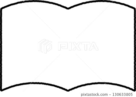 書形的簡單框架材料 | 書籍，框架，邊框，設計，裝飾 130633805