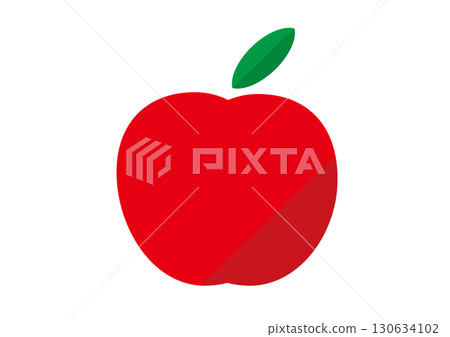 簡單的蘋果圖標蘋果明亮的紅色蘋果智慧的蘋果 130634102