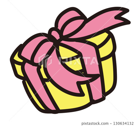 Hand drawn gift box illustration 130634132
