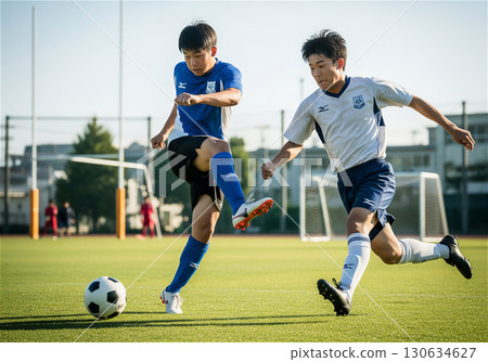 The brilliance of youth: Japanese high school students working hard in club activities 130634627